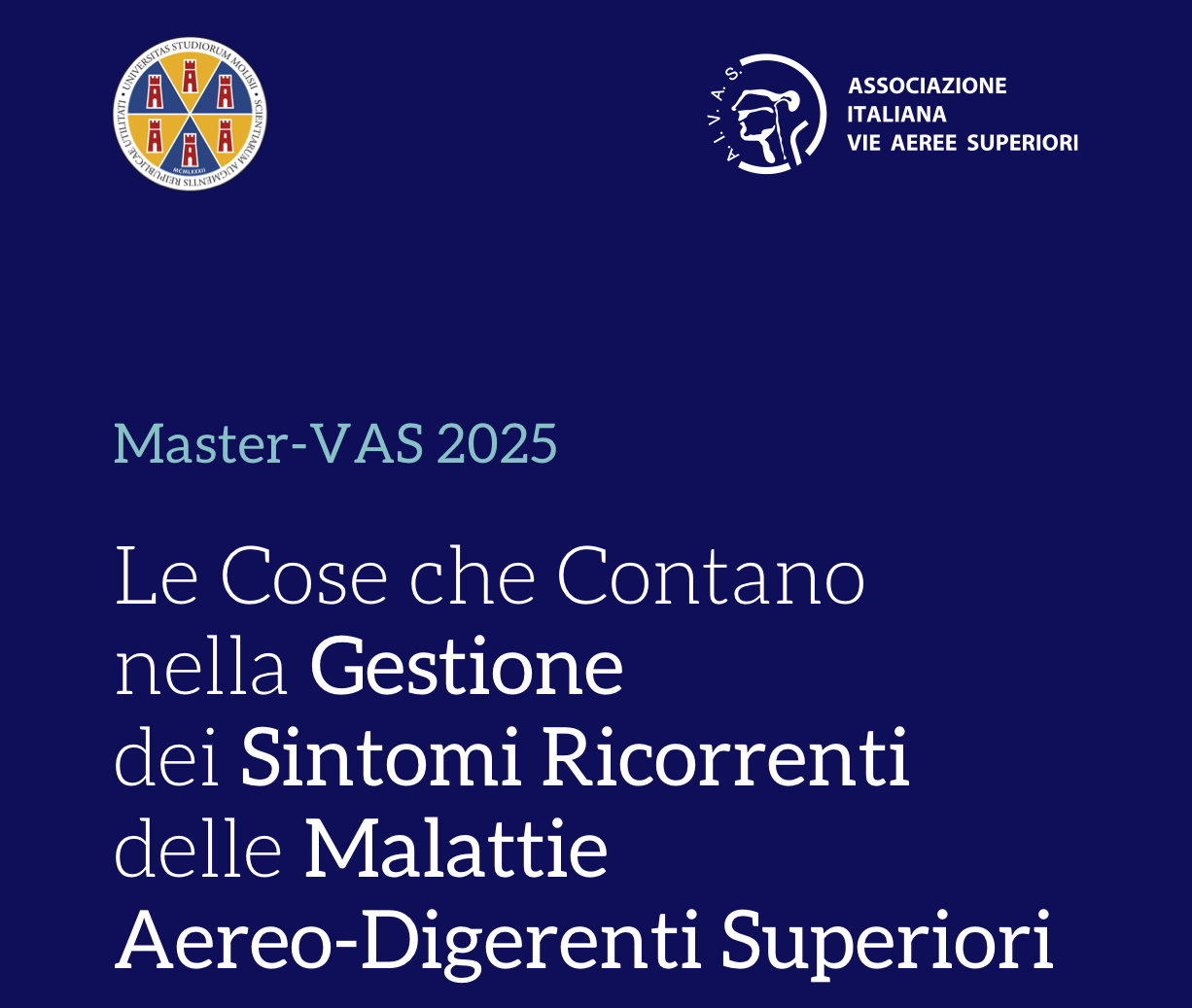 Clicca per accedere all'articolo Master-VAS 2025